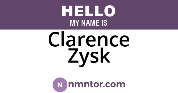 Clarence Zysk