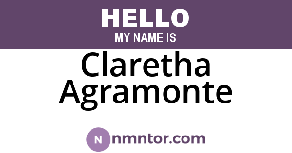Claretha Agramonte