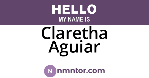Claretha Aguiar