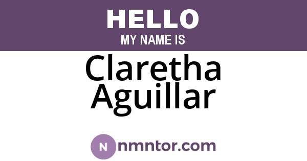Claretha Aguillar