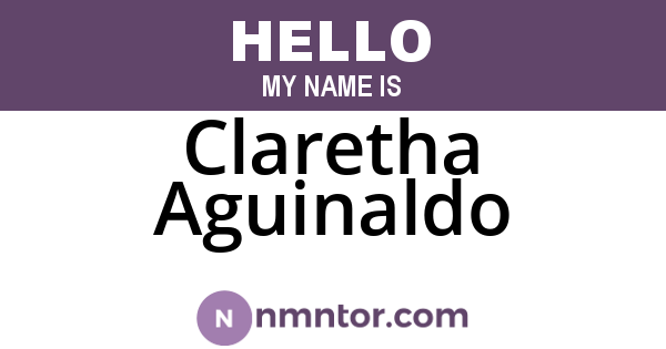 Claretha Aguinaldo
