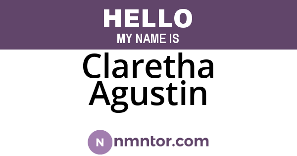 Claretha Agustin