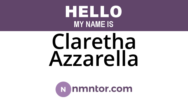 Claretha Azzarella