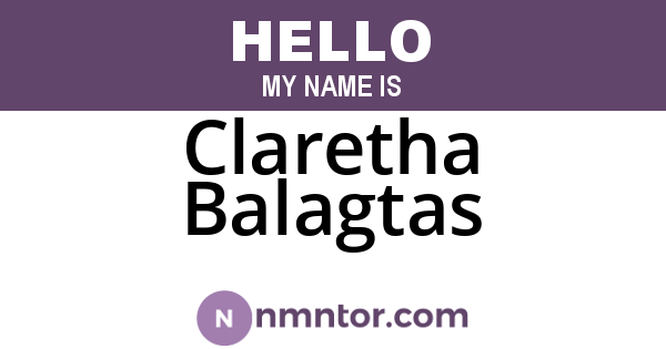 Claretha Balagtas