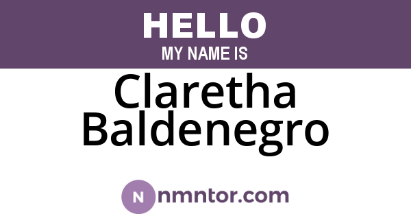 Claretha Baldenegro