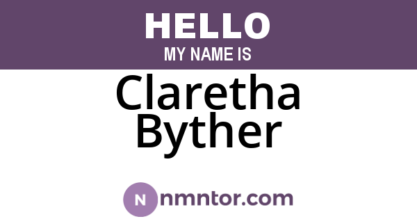 Claretha Byther