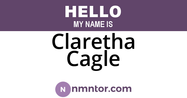Claretha Cagle