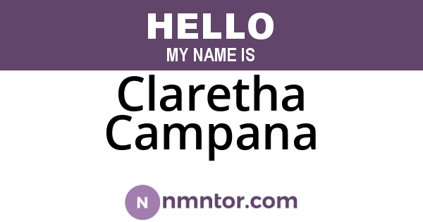 Claretha Campana