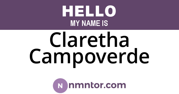 Claretha Campoverde