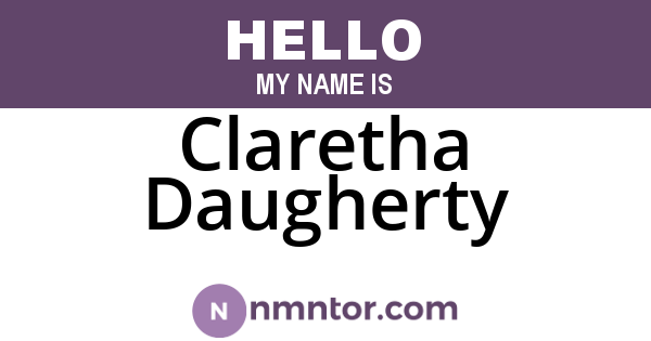 Claretha Daugherty