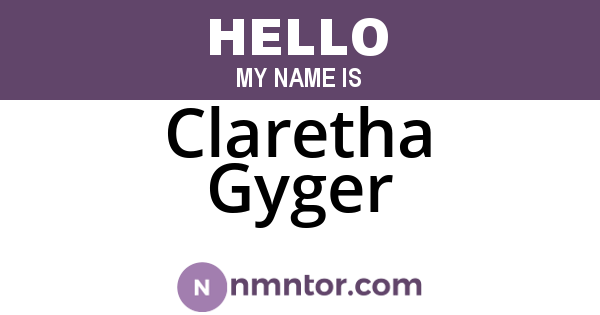 Claretha Gyger