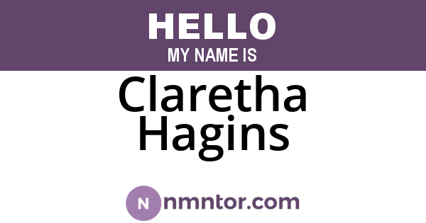 Claretha Hagins