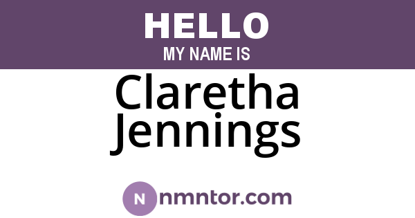 Claretha Jennings