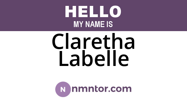 Claretha Labelle