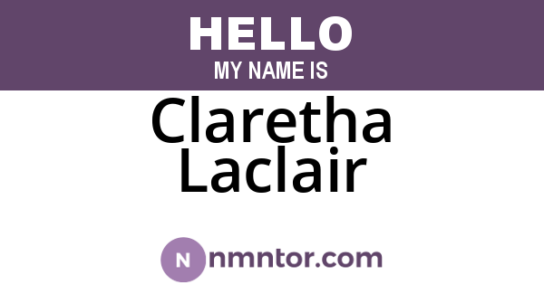 Claretha Laclair