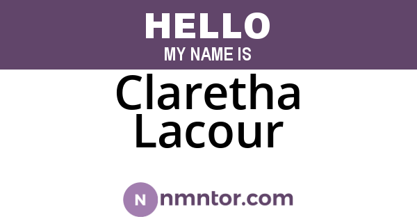 Claretha Lacour