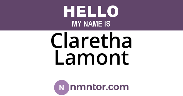 Claretha Lamont