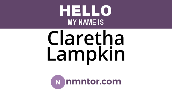 Claretha Lampkin