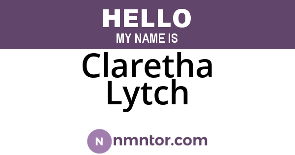 Claretha Lytch