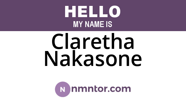 Claretha Nakasone