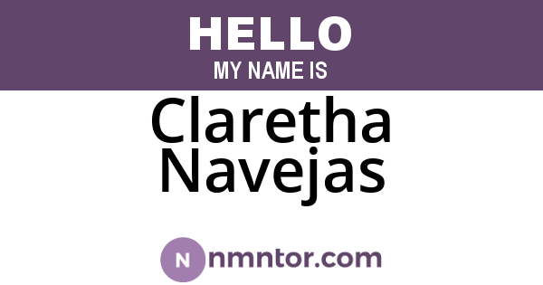 Claretha Navejas