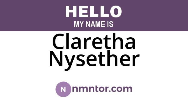 Claretha Nysether