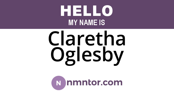 Claretha Oglesby