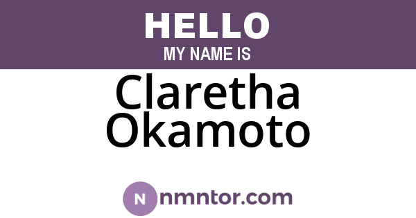 Claretha Okamoto