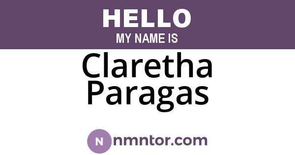 Claretha Paragas