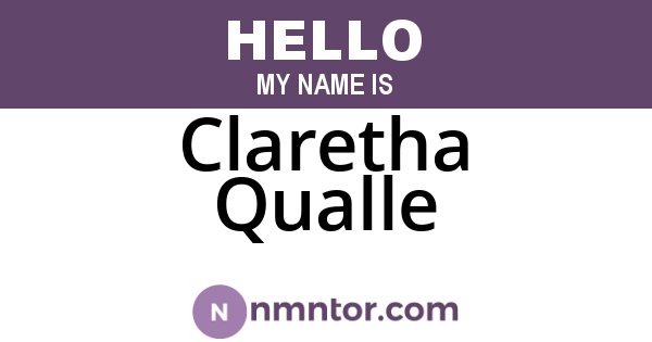 Claretha Qualle