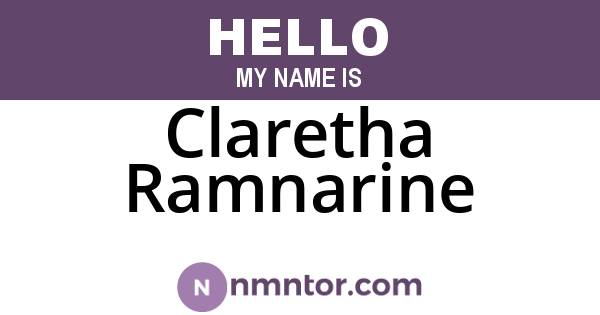 Claretha Ramnarine