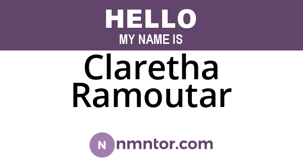 Claretha Ramoutar