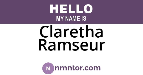 Claretha Ramseur