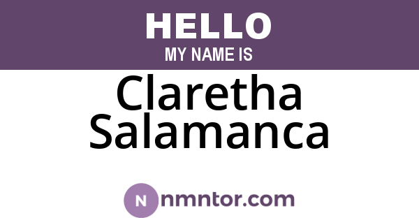 Claretha Salamanca
