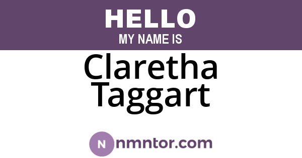 Claretha Taggart