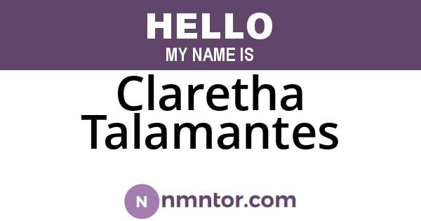 Claretha Talamantes
