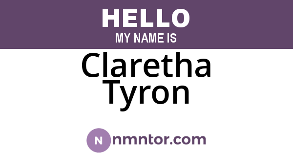 Claretha Tyron