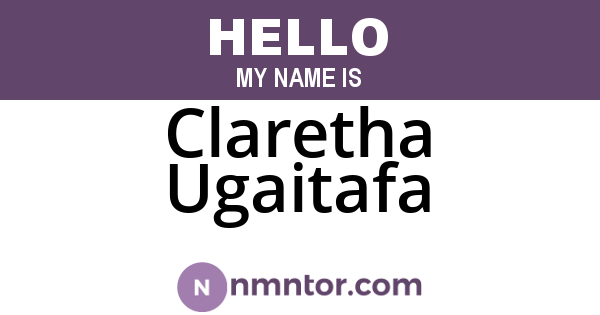 Claretha Ugaitafa