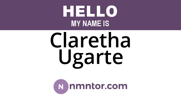 Claretha Ugarte