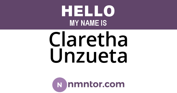 Claretha Unzueta