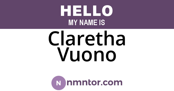 Claretha Vuono