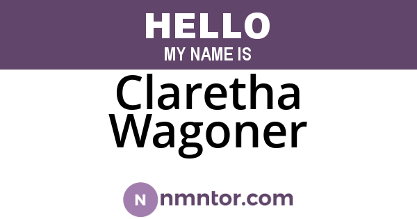 Claretha Wagoner
