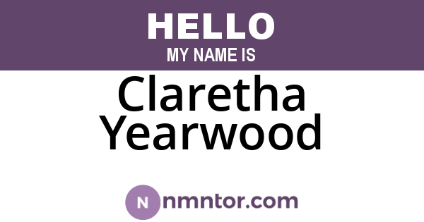 Claretha Yearwood