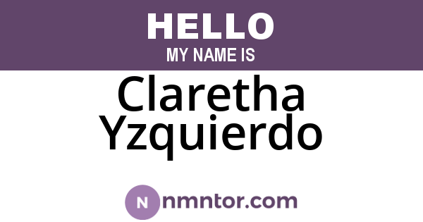 Claretha Yzquierdo