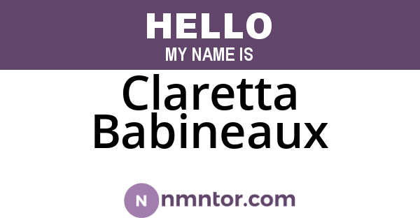 Claretta Babineaux