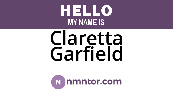Claretta Garfield
