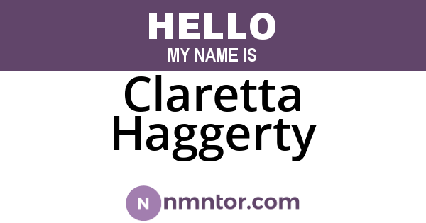 Claretta Haggerty