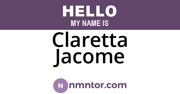 Claretta Jacome
