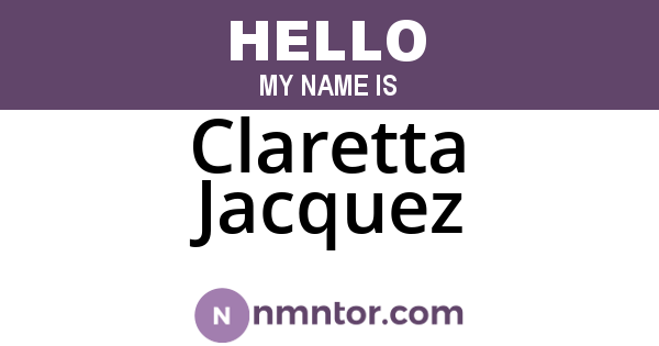 Claretta Jacquez