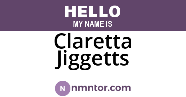 Claretta Jiggetts